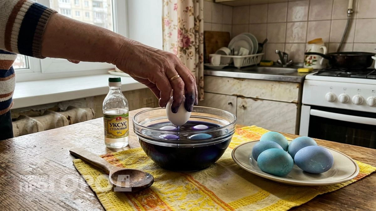Больше не пачкаю руки луковой шелухой: этот дешевый овощ красит яйца в благородный цвет рубина