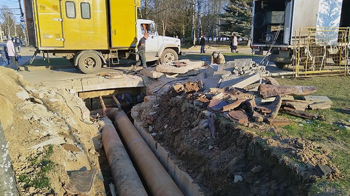 В Северном заменили шестиметровый участок магистральной теплотрассы у котельной ОДК-Сатурн