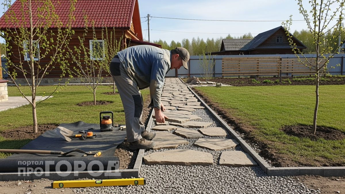 Никакого бетона и дорогой плитки: простая финская технология укладки садовых дорожек на долгие годы вперед