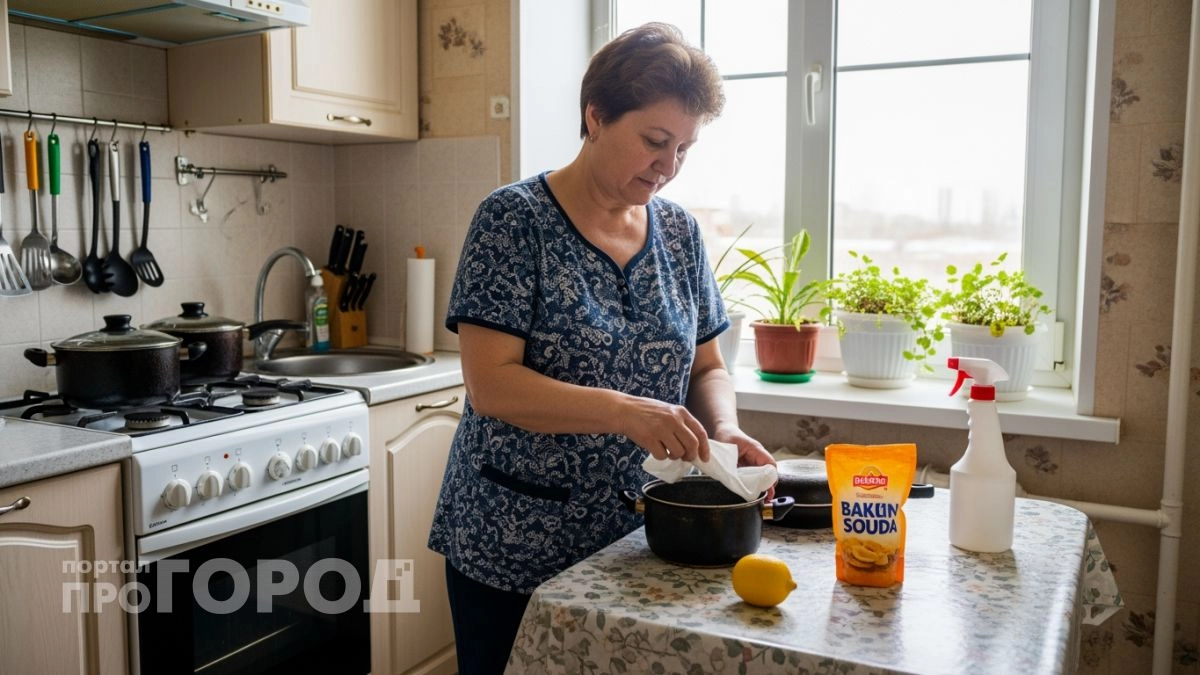 Больше никакого утомительного оттирания: наношу этот бюджетный состав и старый нагар сползает за две минуты