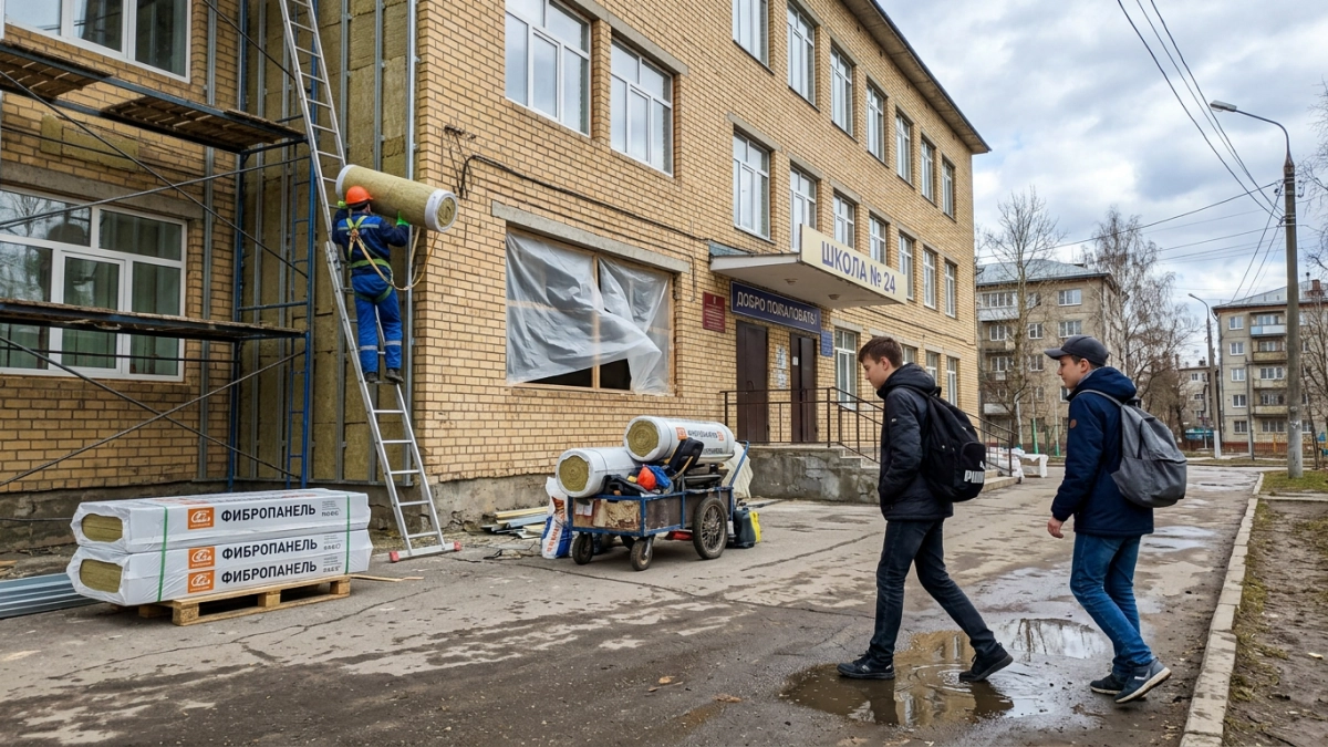 Лицей №2 в Рыбинске обновят снаружи и изнутри — фасад украсит мурал