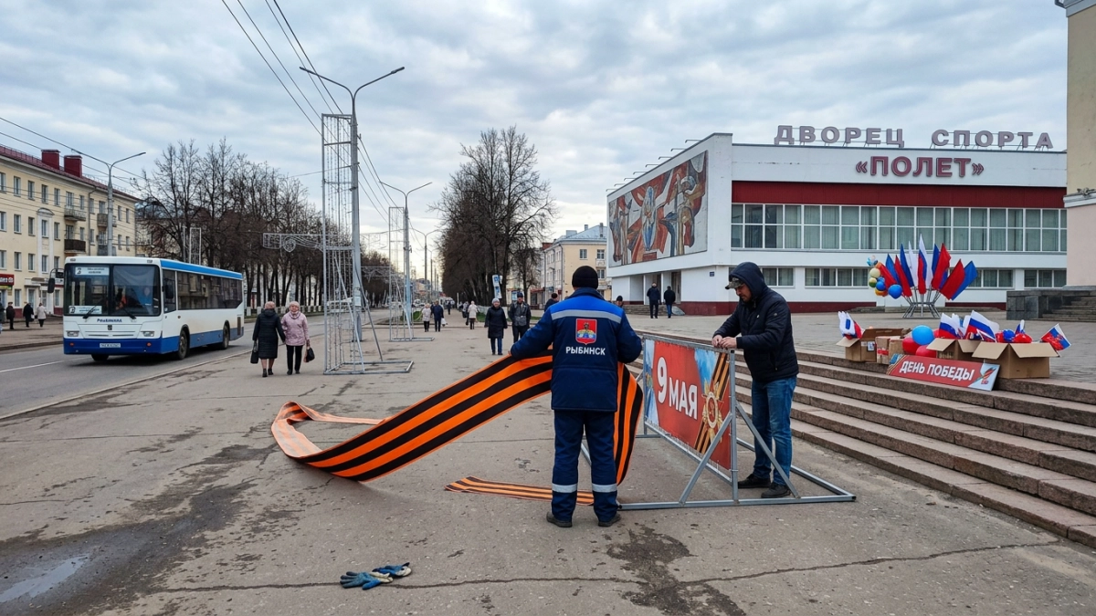 День Победы в Рыбинске: театрализованное шоу, полевая кухня и салют у «Полёта»