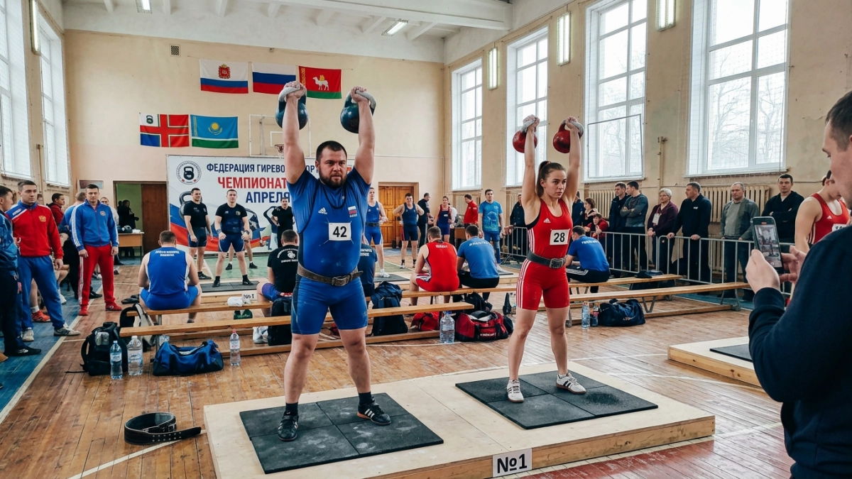 Рыбинские гиревики взяли серебро и бронзу на чемпионате ЦФО в Смоленске