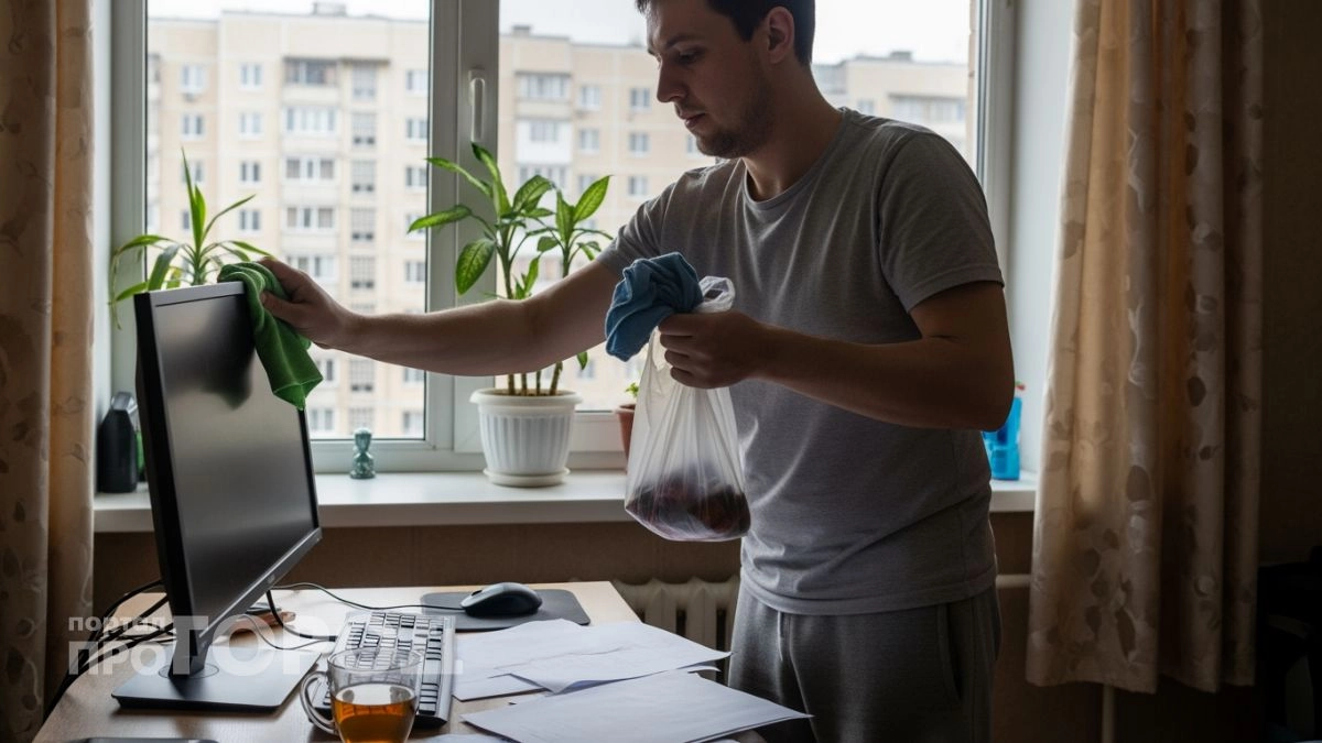 Забудьте про тряпки и спреи: обычный целлофановый пакет собирает пыль с мебели в разы эффективнее любой химии