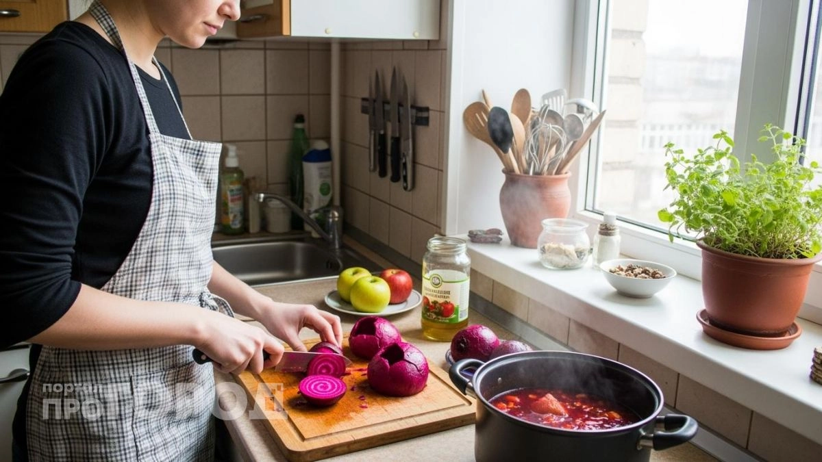 Больше никакой блеклой свеклы в кастрюле: как правильно готовить зажарку для насыщенного рубинового борща