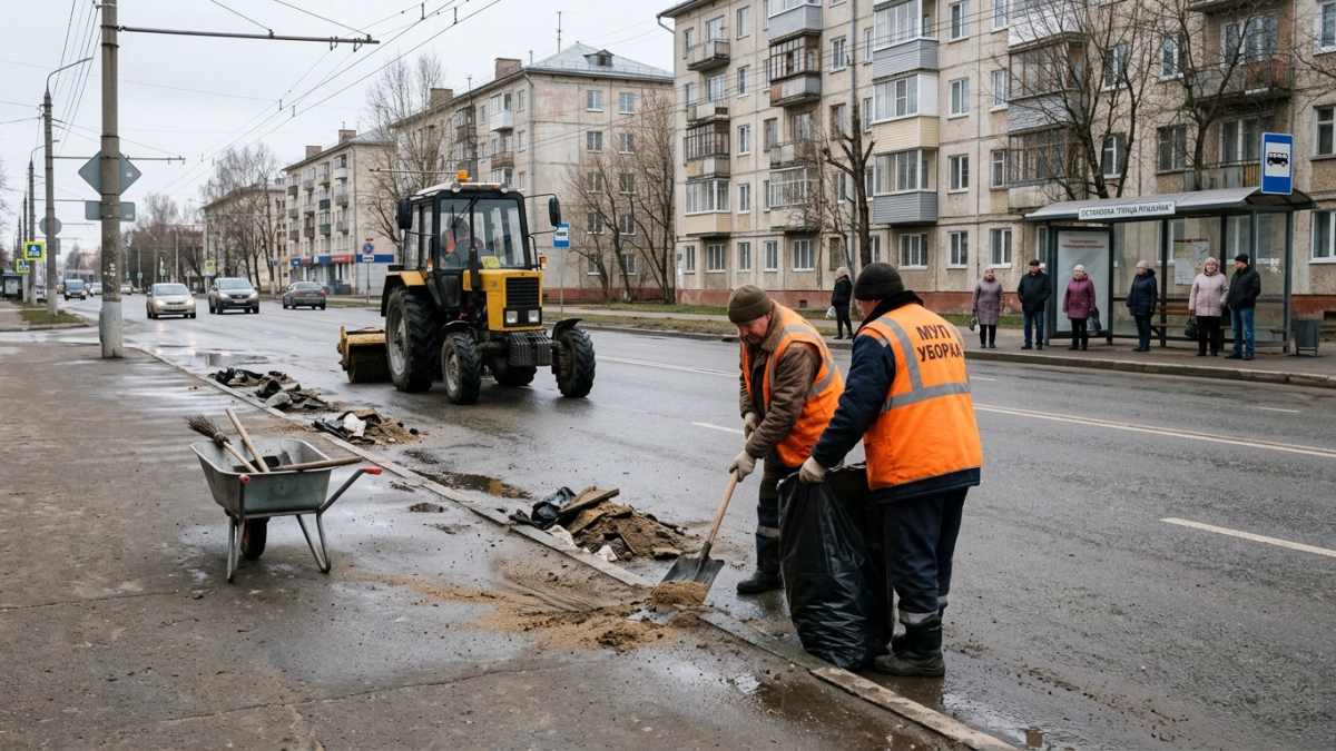 Рыбинск весь апрель чистят круглосуточно: вывезли 3,5 тонны смета