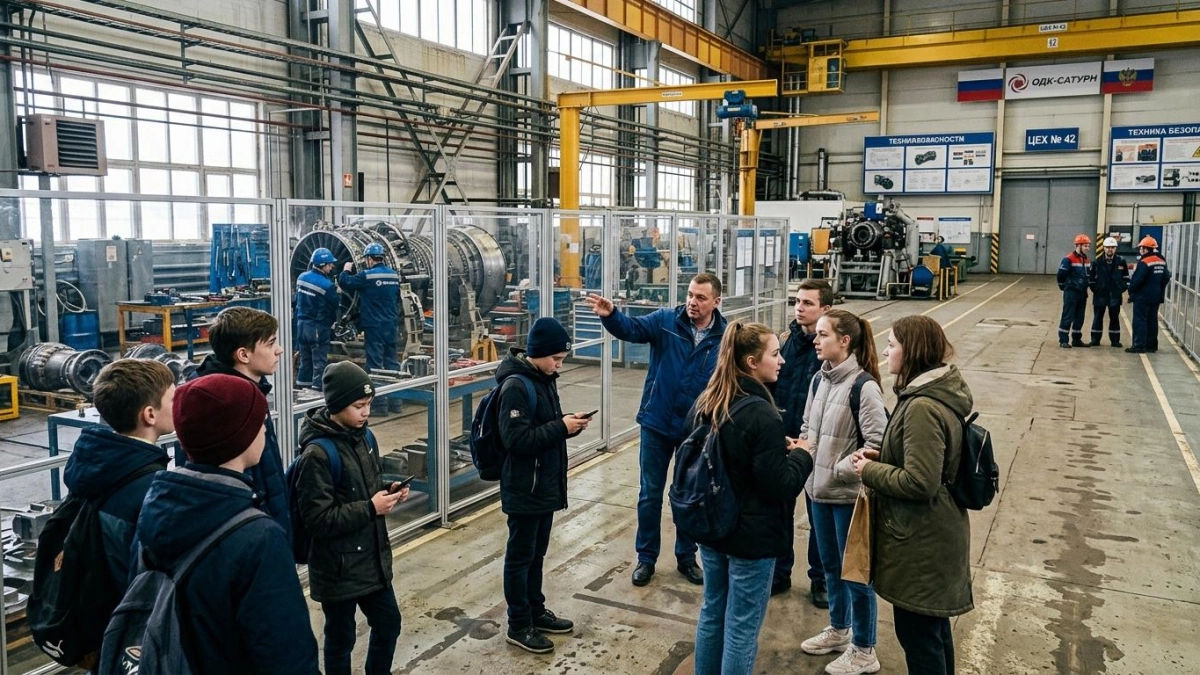 700 рыбинцев увидели, как «ОДК-Сатурн» создаёт двигатели для самолётов