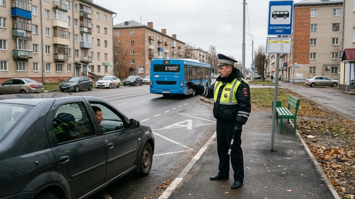 В Рыбинске открылась новая остановка — водители игнорируют знак