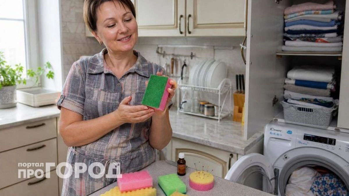 Больше не использую губки для мытья посуды: нашла им 5 способов применения в быту, которые экономят время