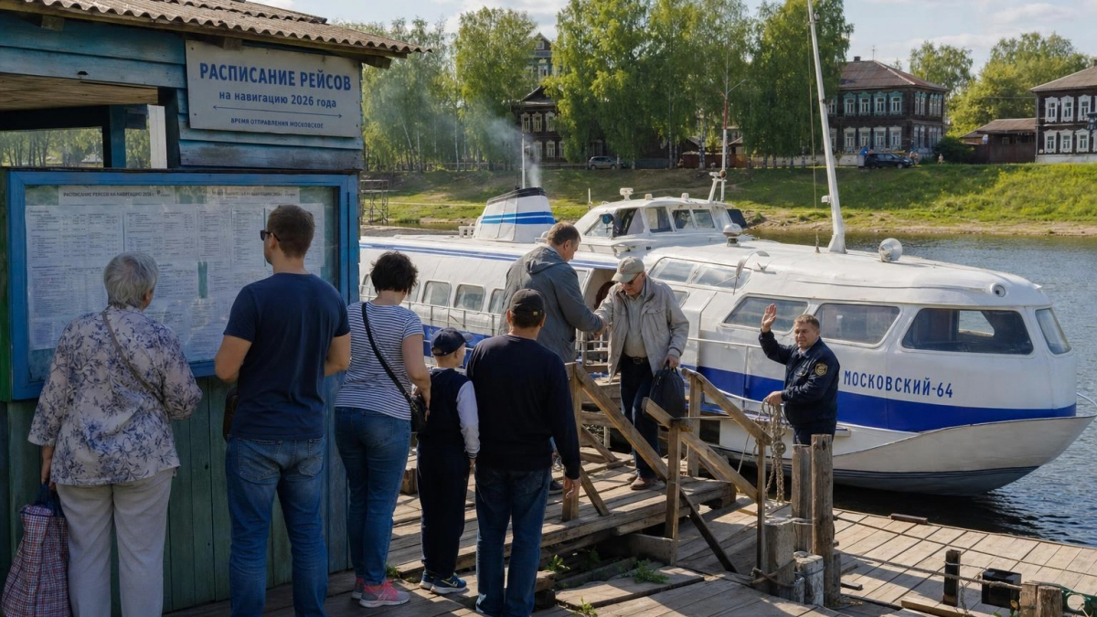 Теплоход «Метеор» выходит на линию Ярославль — Брейтово: расписание навигации 2026