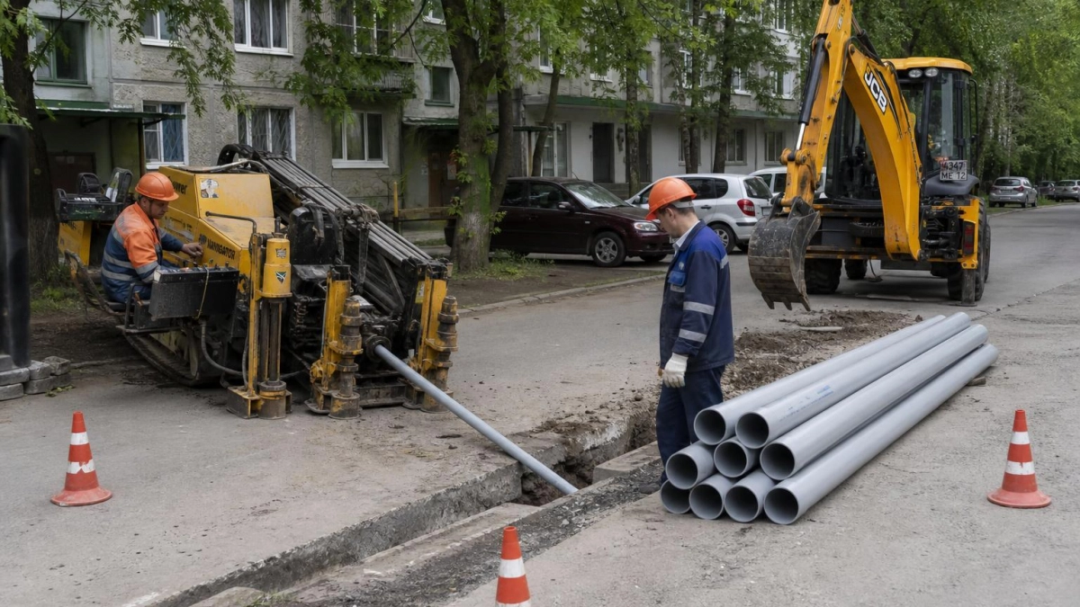 В Рыбинске сварили 195-метровый трубопровод для замены водопровода