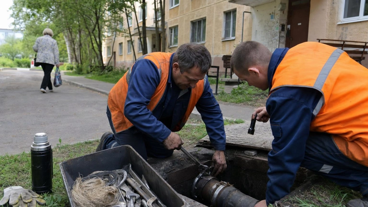 В центре Рыбинска снизили давление горячей воды из-за дефектов на сетях