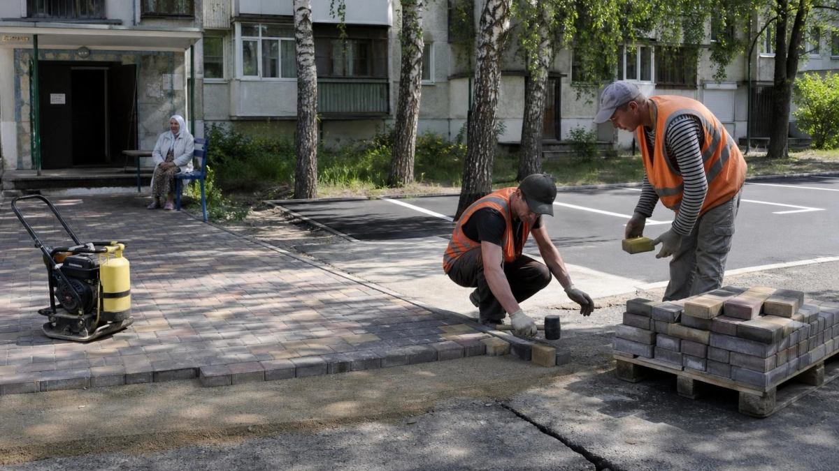 В Рыбинске благоустроят девять дворов с детскими и спортплощадками