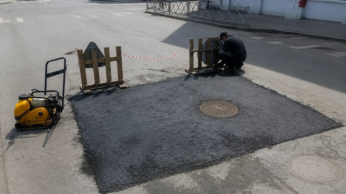 В Рыбинске начали асфальтировать тепловые раскопы после сотен вскрытий на сетях
