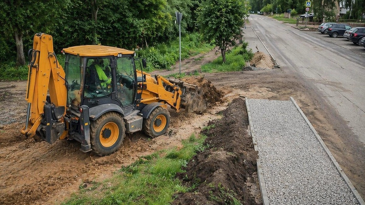 В Рыбинске на улице Смирнова заасфальтируют 200 метров нового тротуара