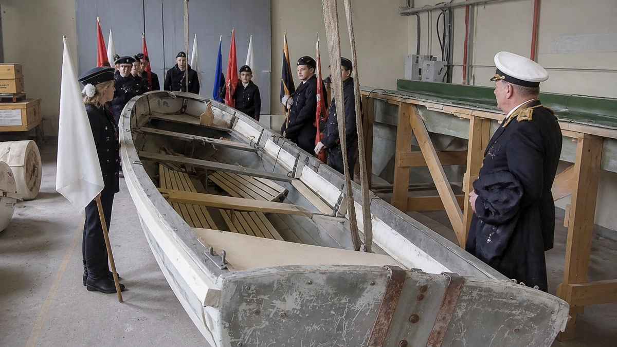 В Рыбинске восстановили шлюпку ЯЛ-6 для тренировок юных моряков