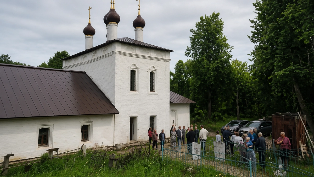 Под Рыбинском восстановили Никольский храм, где крестили Серафима Вырицкого