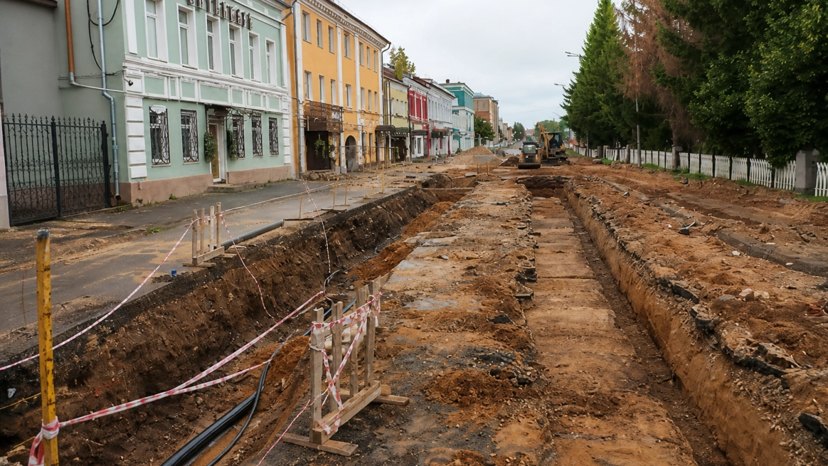 В центре Рыбинска обновили теплосети и трубы холодного водоснабжения