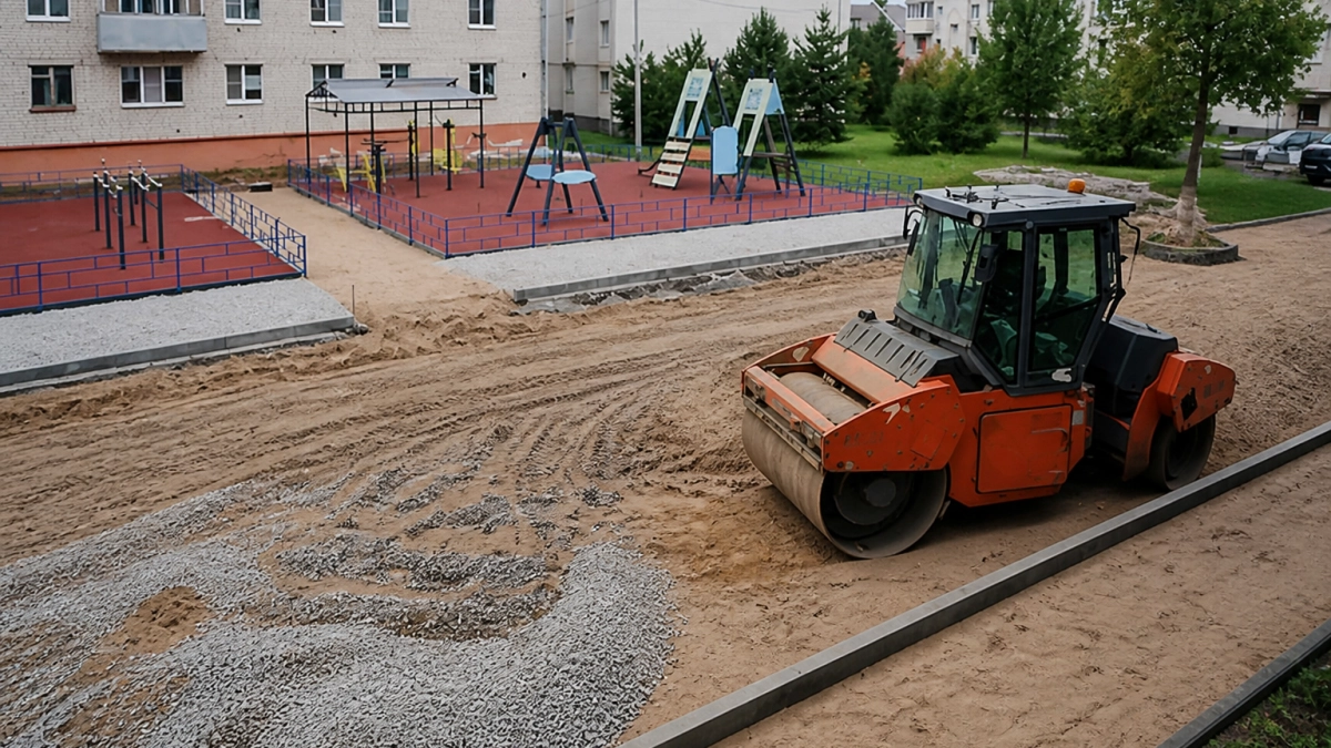 В Рыбинске начали ремонт двора на Юбилейной, 4 с парковкой на 40 мест
