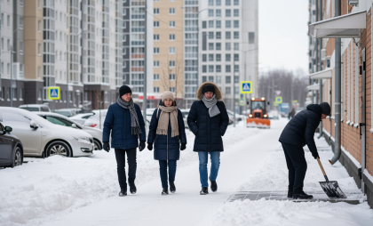 Рыбинск под рекордным снегом: как город справляется с белой стихией и продолжает строиться