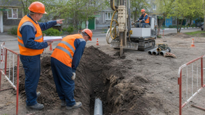 «Яроблводоканал» заменяет трубу в Мариевке без масштабных раскопок